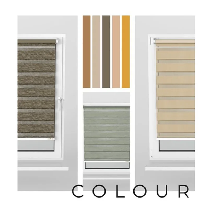 LuxeNest Elegant Motorized Zebra Blinds